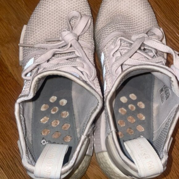 Adidas NMD R1 Boost Grey Silver Womens Running Shoes - Picture 4 of 8